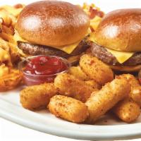 Munchie Mania™ · Get things started with any 3 of the following: French Fries, Cheeseburger† Sliders, Onion. ...