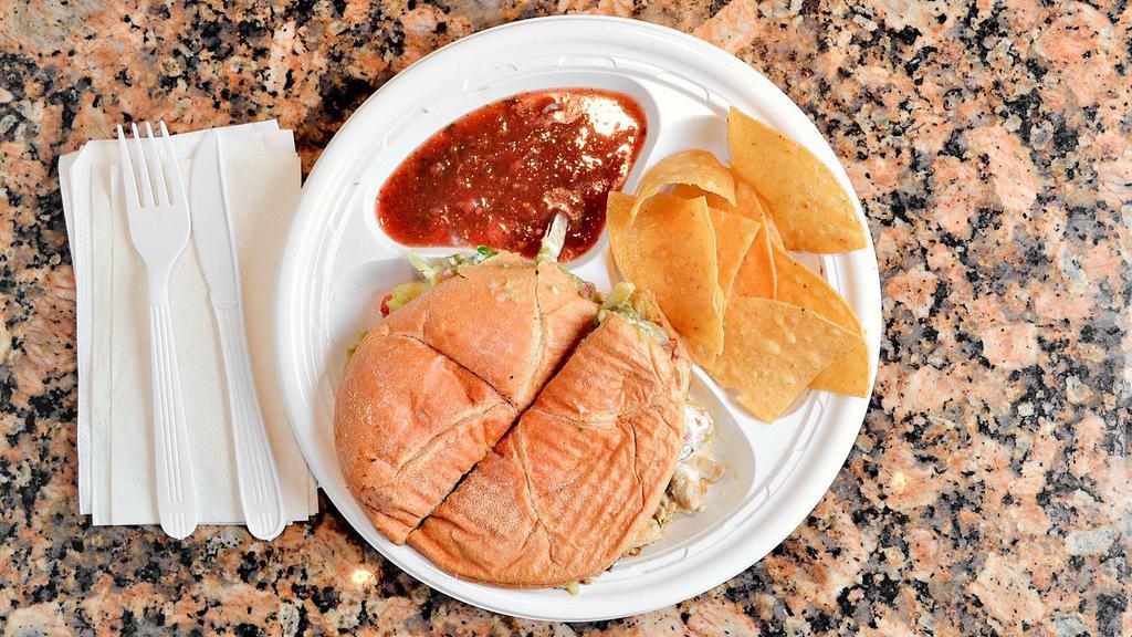 Tortas (Mexican Sandwich) · your choice of Chicken, beef, pork ( al pastor ) or beef tongue.