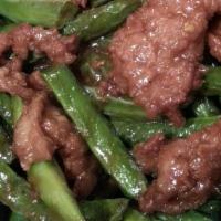 Beef With String Beans · Served with white rice or brown rice. fried rice or noodle for an additional charge.