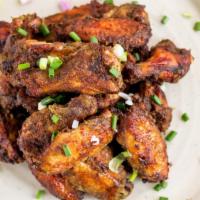 The Jamaican Jerk Chicken Wings · Pub style Jamaican jerk chicken wings.