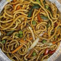 Chow Mein · Homemade flour noodles stir fried with seasonal vegetables