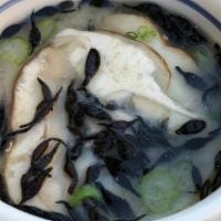 Miso Soup · shitake, green onion, hijiji seaweed