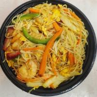 Singapore Rice Noodles (Pork & Shrimp)  · Gluten-free, curry power