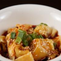 Sichuan Wonton With Spicy Chili Sauce · Hot & spicy