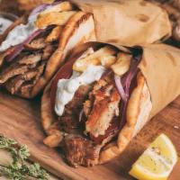 Greek Gyro Sandwich · 