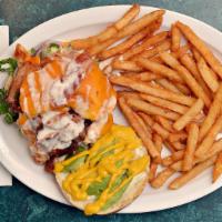 Country Ranch Chicken · Grilled chicken breast, Cheddar, bacon, ranch dressing, lettuce, tomato, red onion, mayo, mu...