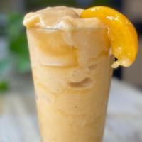 Peach Smoothie · Peaches, bananas, peach nectar, vanilla extract