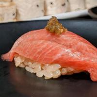 Fatty Tuna ‘Toro’ · yuzu kosho. Allergens: fin fish