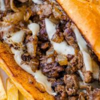 Cheesesteaks Choices · Tender Ribeye, Chicken Steak or Premium Brisket, melted cheese and toppings of your choice h...