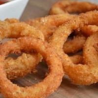 Onion Rings · Battered and fried till crispy golden brown (12pcs)