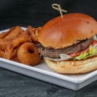 Village Classic Burger · Choice of American, Cheddar, or Swiss Cheese