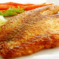 Tilapia Fillet Only · Crispy fried tilapia fillet. Served with choice of bread on the side. We fry in premium cano...