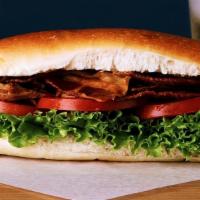 Blt Sandwich · Made with Crispy Applewood Bacon, comes with lettuce, tomatoes and mayo. on your choice of b...