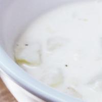 Clam Chowder Soup · So rich and creamy New England clam chowder, served with crackers on the side.