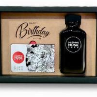 Happy Birthday Gift Card Box · $100 gift card with  Laughing Monk House Recipe Soy Sauce ( 3oz / house recipe / low sodium )