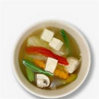 Tofu Soup · soft tofu, carrot, broccoli (vegan)
