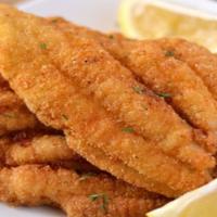 6 Shrimp & 2 Catfish With 2 Sides · Crispy fried jumbo shrimp and catfish fillet, served with two side dishes and a choice of br...