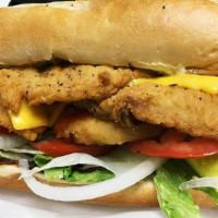 Fish Sub · Fried whiting on a toasted sub roll.