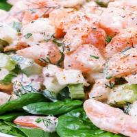 Shrimp Salad In The Garden (+Large Garden Salad, +Petit Shrimp Salad) · Fresh and healthy garden salad, comes with dressing on the side. Served with jumbo shrimp on...
