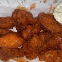 6 Wings · Deep-fried chicken 6 wings 
 with your choice of sauce.