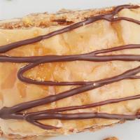 Nutella Baklava · A rich, sweet pastry made of layers of filo dough. Filled with chopped cashews, Nutella, and...