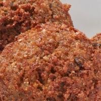 Cooked Falafel 18Ct. · Authentic falafel made from chickpeas, onions, herbs, and our house-blend of Middle Eastern ...