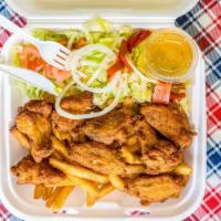 Chicken Wings Dinner · Available as Plain, Buffalo Wings, or BBQ Flavored.