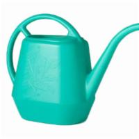 Watering Can · Small BPA-free plastic watering can in green with long stem spout to control water flow. Hol...