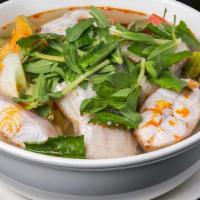 Canh Chua Ca (Hot, Sweet And Sour Soup With Catfish) · Hot, sweet and sour soup with catfish.
