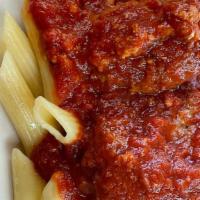 Ziti Or Spaghetti · Ziti or Spaghetti with homemade sauce. Served with bread and butter