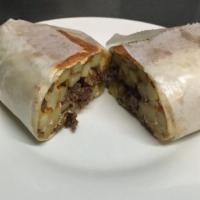 California Burrito · Favorite. It's a jumbo flour tortilla filled with carne asada, avocado, pico de gallo, shred...