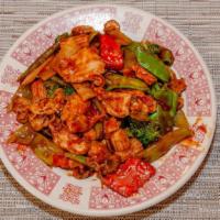 Medium Hunan Chicken · Hot. Hot and spicy.