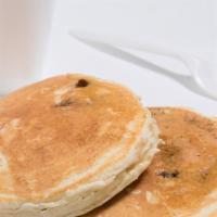 Chocolate Chip · Buttermilk pancakes loaded with chocolate chips.