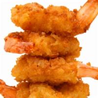 Shrimp Fries · Golden crispy fries salted and fried to perfection and topped with fried shrimp and melted c...