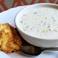 New England Clam Chowder · Our scratch-made take on this American classic.
