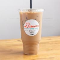 Iced Latte · Our special blend Espresso with milk over ice. One of a kind tasting experience.
