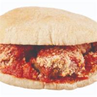 Impossible Meatball Sandwich · Traditional Italian meatballs made with impossible foods meat, house marinara sauce, and two...
