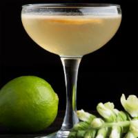 Simply Bliss · Lemongrass, grapefruit, and lime infused gin, apricot liqueur, and grapefruit bitters. Serve...