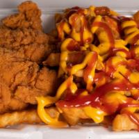 Chicken Finger Plater · comes with fries
