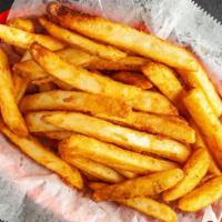 Fries · Our delicious French fries are deep fried 'till golden brown, with a crunchy exterior and a ...