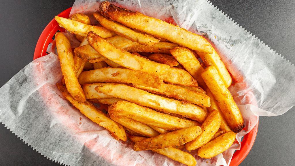Fries · Our delicious French fries are deep fried 'till golden brown, with a crunchy exterior and a light fluffy interior. Seasoned to perfection!