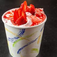 Frozen Yogurt · Pick your vanilla or chocolate base & add toppings/flavors for an additional charge.