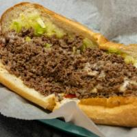 Steak & Cheese · Steak with American Cheese on a toasted Italian Sub Roll.
