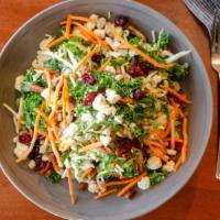 Crunch Salad · Shredded super vegetable blend, carrots. Bleu cheese, craisins, spiced pecans and poppy seed...