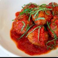 Meatballs · Six house-made pork and beef meatballs in pomodoro sauce.