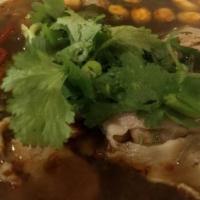 Chongqing Spicy & Sour Beef Noodle Soup · Amazing spicy and sour flavor.
