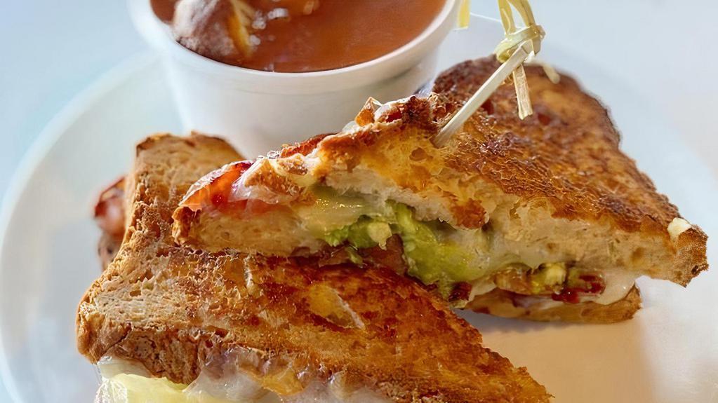 Ultimate Grilled Cheese · Ultimate Grilled Cheese - Four cheeses create a creamy grilled cheese.  Make it your own using our toppings menu. Allergens: Dairy and Egg.