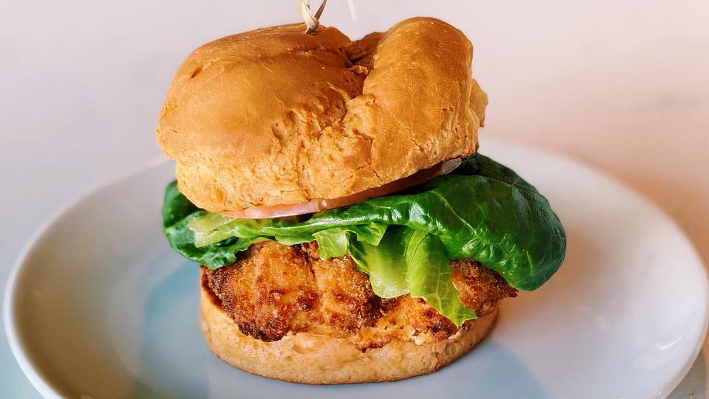 Chicken Burger · Breaded Chicken served on our Bulkie Roll with Lettuce and Tomato