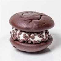 Whoopie Pies, Mini W/ Chocchips · A New England tradition made Twist style. Chocolate cakes filled with creamy vanilla frostin...