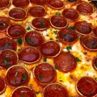 Pepperoni Pizza · traditional pepperoni with mozzarella, oregano